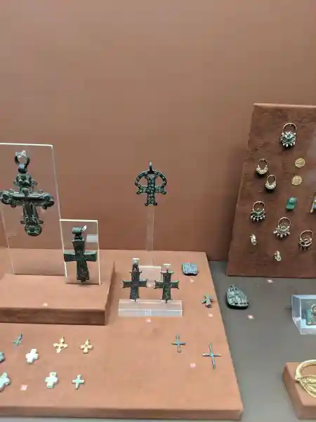 Byzantine crosses and jewelry collection